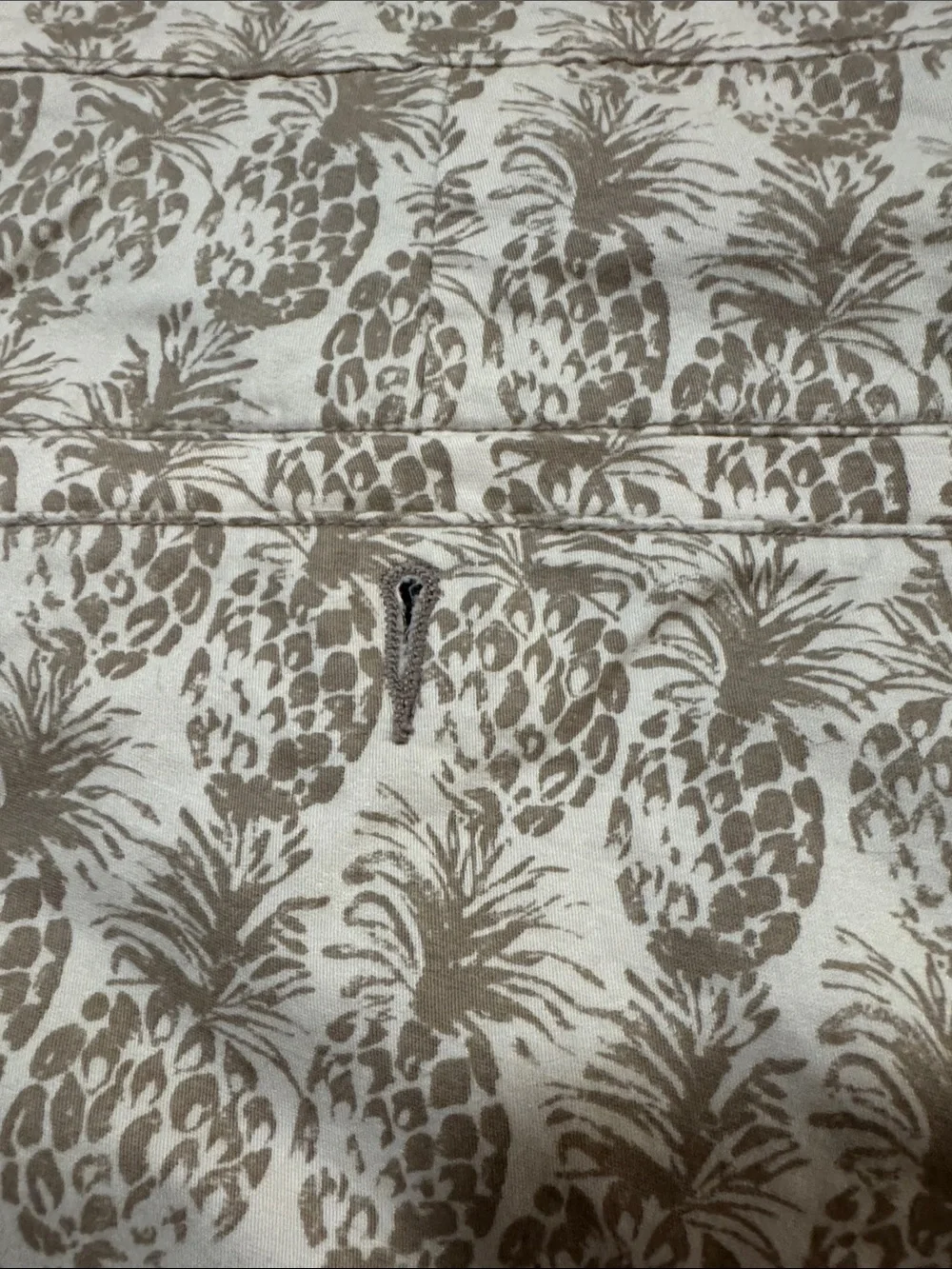 Goodfellow & Co Tan Pineapple-Print Flat Front Shorts